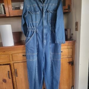Universal Thread Blue Denim Jumpsuit